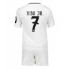 Real Madrid Vinicius Junior #7 Heimtrikotsatz Kinder 2024-25 Kurzarm (+ Kurze Hosen)